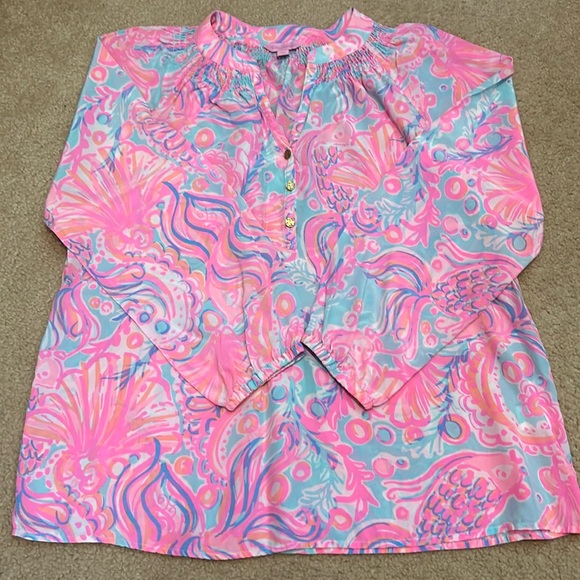 Lilly Pulitzer “Too Much Bubbly” Elsa Top - Picture 1 of 4